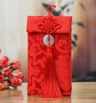Chinese Silks and Satins Red Envelope Gift Card Envelope