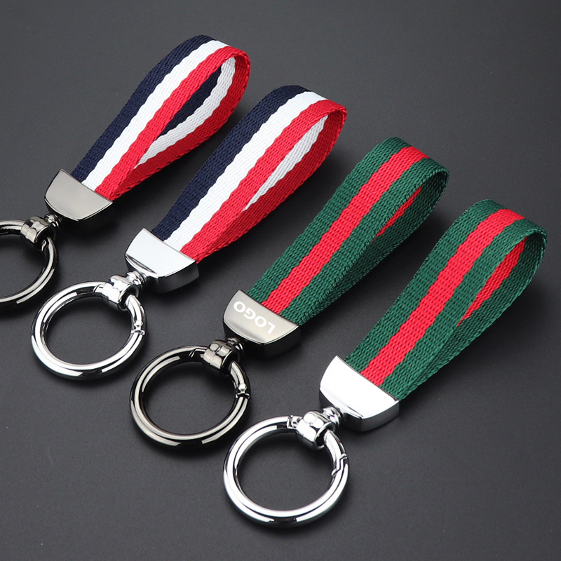 The keychain has a durable round key ring with nylon strap. Your logo ...