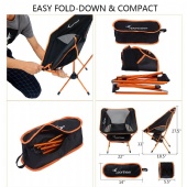 Portable Lightweight Folding Camping Chair for Backpacking, Hiking, Picnic
