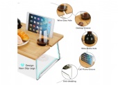 Bamboo Picnic Portable Wine and Snack Table