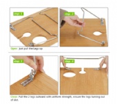 Bamboo Picnic Portable Wine and Snack Table