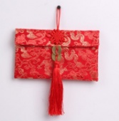 Chinese Silks and Satins Red Envelope Gift Card Envelope