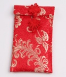 Chinese Silks and Satins Red Envelope Gift Card Envelope