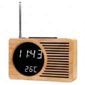 Clock FM Auto Scan Radio