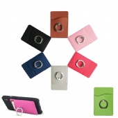 PU Card Holder with Ring