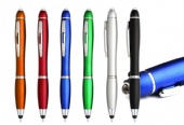 Metallic Spotlight pen with stylus