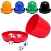 Mini Roller Cups Tray with 5 Dices