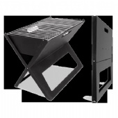 Notebook Charcoal Grill,BBQ Outdoor X-Shaped Folding Grill