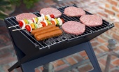 Notebook Charcoal Grill,BBQ Outdoor X-Shaped Folding Grill