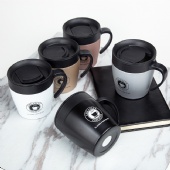 Stainless Steel Coffee Mug with Plastic Handle