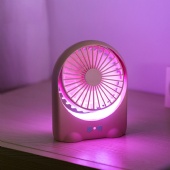 Rechargeable LED light USB Mini Adjustable Fan