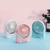 Rechargeable LED light USB Mini Adjustable Fan