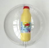 Beach Ball with Custom Bottle