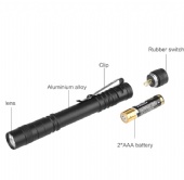 Pen-Shape Glare LED Flashlight Mini Torch
