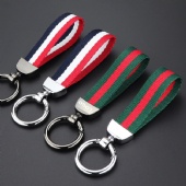 Metal Keychain with Nylon Strap