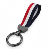 Metal Keychain with Nylon Strap