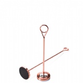 Solid stainless steel table number vertical card holder