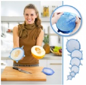 Silicone stretch lids