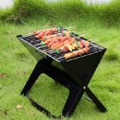 X-type folding barbecue grill