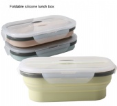 Silicone Foldable Fresh-keeping Retractable Picnic Lunch Box