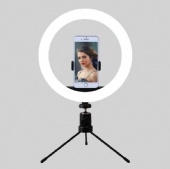 Selfie Ring Light with Tripod Stand & Cell Phone Holder for Live Stream/Makeup