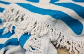 Round Microfiber Beach Towel With Tassels