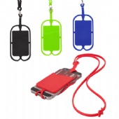 Silicone Lanyard With Phone Holder & Wallet
