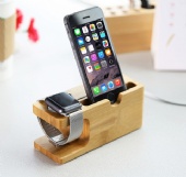 Bamboo Holder  for Apple watch &i phone