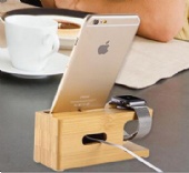 Bamboo Holder  for Apple watch &i phone