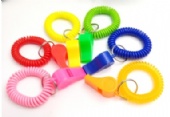 Diameter Stretchy coil bracelet with whistle for games and sport events, for life guard and alarm in