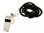Stainless Steel Metal Whistle Party Referee Sports School Football Whistle With Lanyard