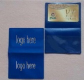 Folding PVC soft plastic card holder