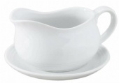 Gravy Sauce Boat with Saucer Stand