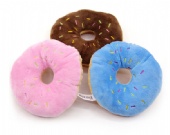 Donut Soft Plush Sound Squeaky Chew Toy Gifts