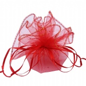 Round Organza Gift Promotion Pouch Wedding Jewelry Bag