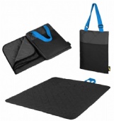 Packable beach blanket tote