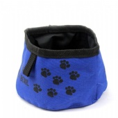 Collapsible Portable Pet Oxford Cloth Waterproof Bowl