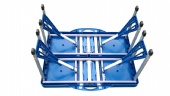 Portable Folding Picnic Table with 4 Seats