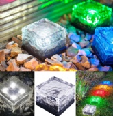 Set of 4 Solar Path Ice Cube Lights