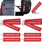 Remove Before Flight Key Chain