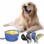 Collapsible Dog Bowl Foldable Outdoor Pet Food Water Bowl