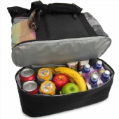Mesh Beach Tote Bag with Insulated Picnic Cooler