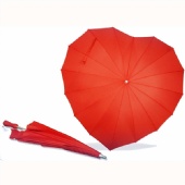 Forever Love Parasol Red Heart Shaped Umbrella
