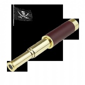 Pirate Brass Telescope,Collapsible Handheld Monocular Scope