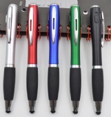 3 IN 1 Ballpoint pen with flashlight and stylus