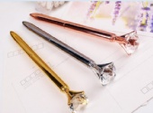 Metal Ballpoint Pen  with Crystal Top in Gift Box