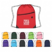 Hit Sports Pack With Front Zipper - Drawstring Bag Backpack