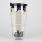 16oz Two Walls Plastic Tumblers with lid