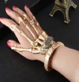 metal skeleton bracelet  gift  for Halloween